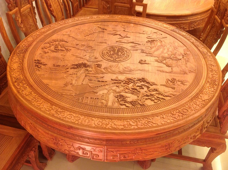 1.28米山水圓臺(tái)