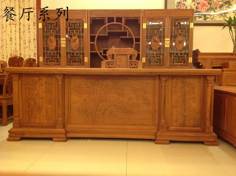 三組合書柜大班臺