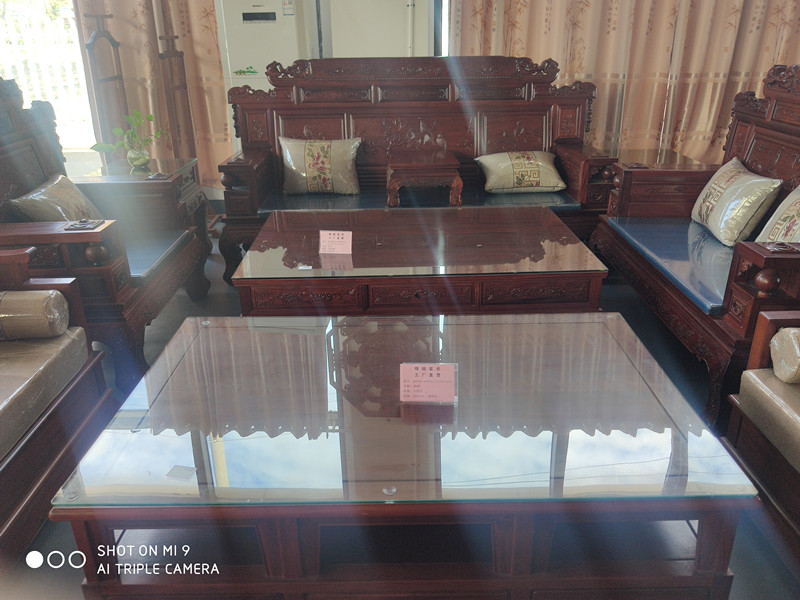 新中式沙發(fā) 6件套 材質(zhì)：小巴花