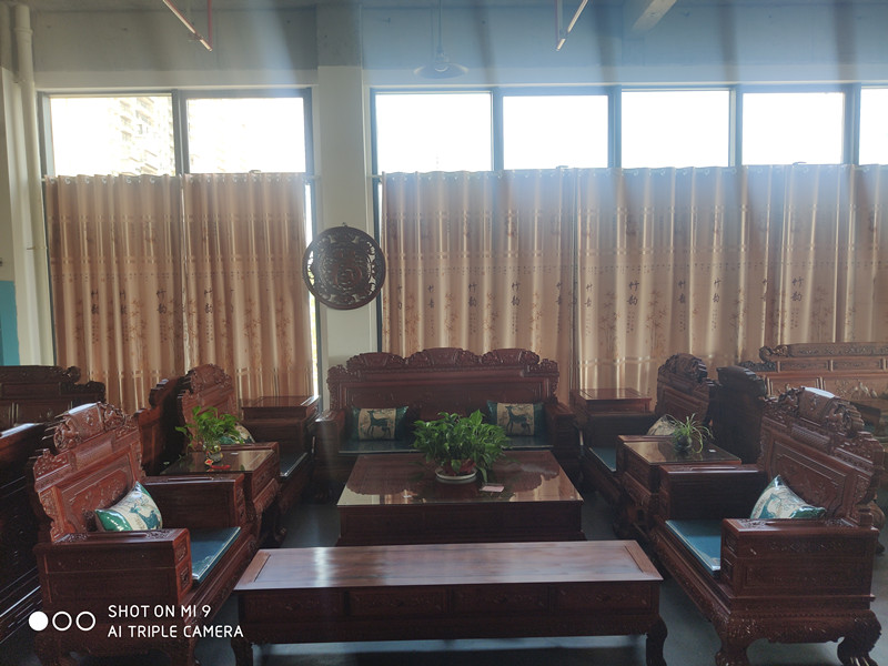 招財(cái)進(jìn)寶沙發(fā)11件套 材質(zhì)：大果紫檀